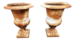 Cast Iron Chalice Garden Vase
