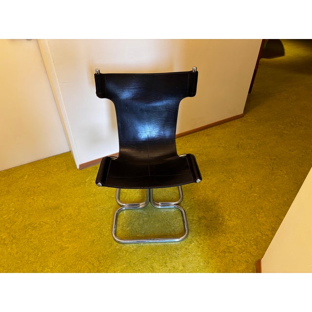 Black Topos Chair by the Dam Group for Busnelli, 1970 For Sale - Image 8 of 11