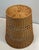 Mid 20th Century Vintage Wicker Trash Can Waste Basket For Sale - Image 5 of 6