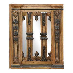 19th Century Portuguese Gate with Antiqued Mirror