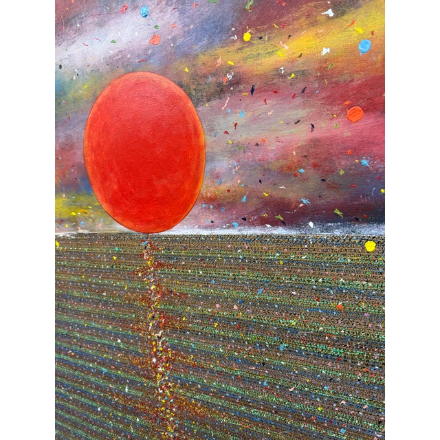 Made Wianta Sunset Original Oil Painting, Signed For Sale In San Francisco - Image 6 of 12