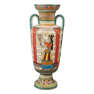 Vintage Ceramic Vase by Cima C.I.M.A. Deruta, 1930s For Sale