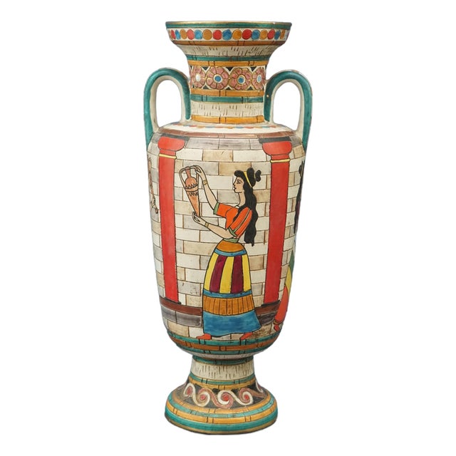 Vintage Ceramic Vase by Cima C.I.M.A. Deruta, 1930s For Sale