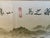 Vintage Chinese Mountain Landscape Ink Wash Painting, Framed Horizontal Scroll Art For Sale In Palm Springs - Image 6 of 11