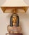 Italian Table Lamps Capodimonte Porcelain King Tut and Cleopatra Gold - A Pair For Sale - Image 10 of 17
