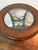 Coffee Vintage Leather & Antiqued Metal Side Table in the Style of Maitland-Smith For Sale - Image 8 of 12