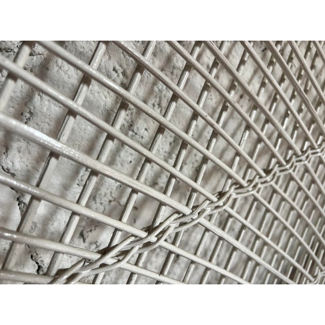 1970s White Wicker Headboard Queen For Sale - Image 4 of 5