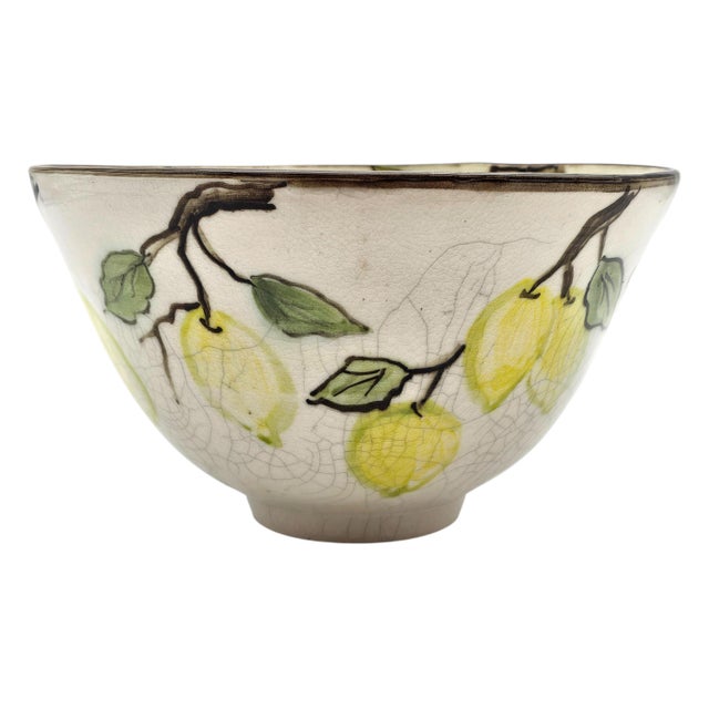 Donna Marie Padrick California Lemon Studio Pottery Centerpiece Bowl 9.5" For Sale In San Francisco - Image 6 of 12