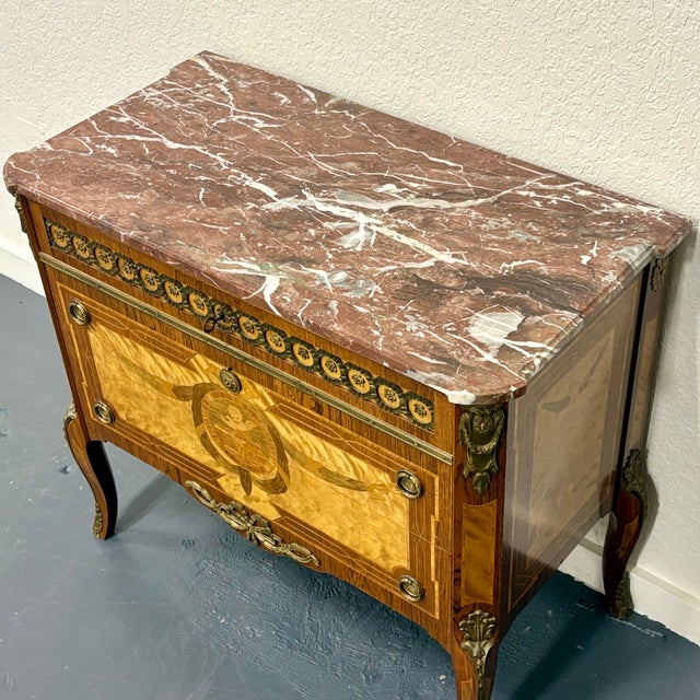 Antique Swedish Marble Top Commode For Sale - Image 11 of 12