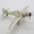 Vintage Italian Handmade Genuine Silver Airplane Figurine, 1980s For Sale - Image 3 of 13