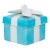 Tiffany & Co. Vintage Ceramic Gift Box Trinket Holder Blue/White For Sale