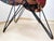 Rattan & Iron Skirted Chair with Hairpin Legs, 1960s For Sale - Image 10 of 12