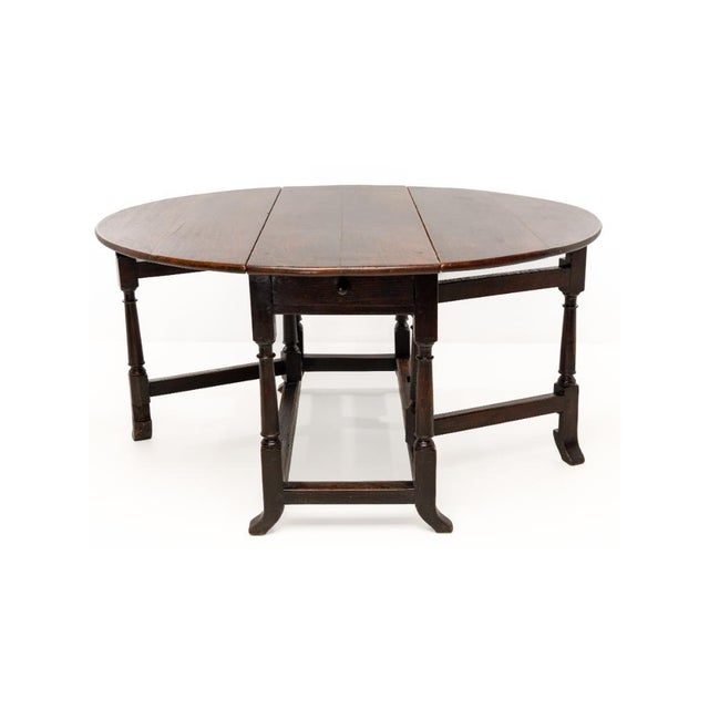 Charles II Oak Gate Leg Dining Table, 1680 For Sale - Image 17 of 17