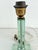 Italian Table Lamp with Green Glass and Brass Details from Fontana Arte, 1950s For Sale - Image 13 of 18