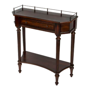 Charleston 1 Drawer Console Table, Dark Brown