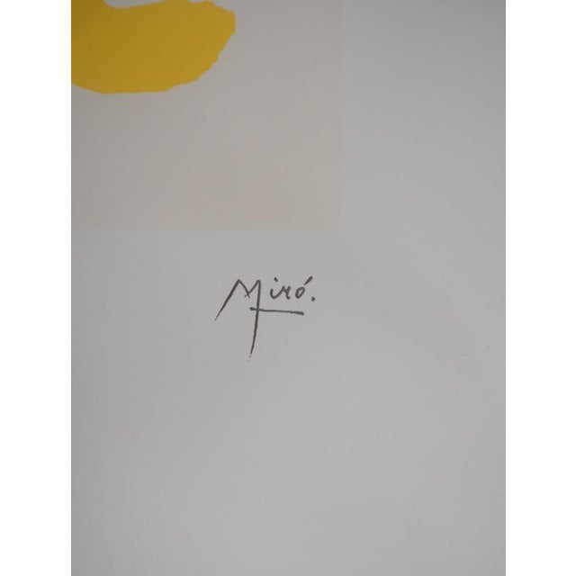 Joan Miro, Surrealist Woman and Her Children, Lithograph For Sale - Image 4 of 5