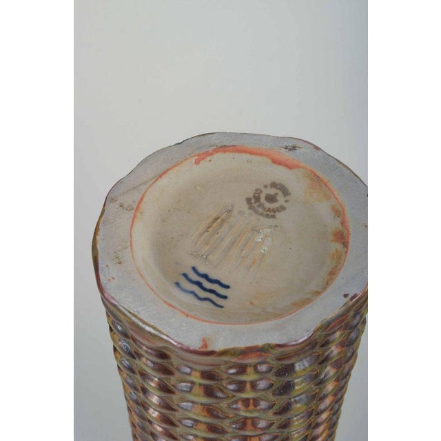 Axel Salto Budding Style Cylindrical Ceramic Vase by Axel Salto for Royal Copenhagen, 1940s For Sale - Image 4 of 5