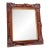 Vintage Carved Wood Mirror, Rococo-Style, Hand-Finished Gilt Frame, Beveled Glass For Sale