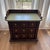 Vintage Lion 3-Drawer Nightstand - Dark Wood, Olive Sage Green, Gold Pulls For Sale In Charleston - Image 6 of 12