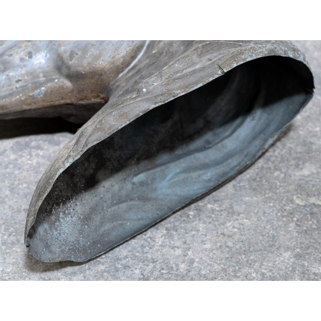 Antique Zinc Horse Head, 1900 For Sale - Image 6 of 7