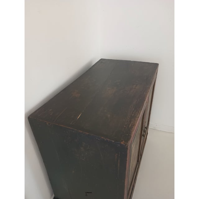 Antique Chinese Hand Painted Hall Cabinet For Sale - Image 13 of 18