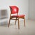 Scandinavian Beech Chair with Red Skai Upholstery, 1950s For Sale - Image 10 of 10