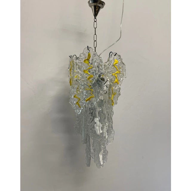 Murano Plate Chandelier by Murrina, 1970 For Sale - Image 3 of 6