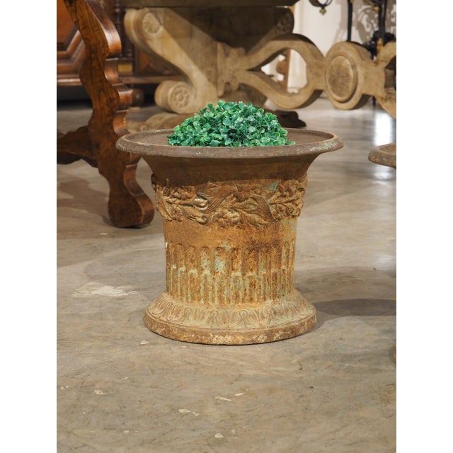Pair of Charles X French Cast Iron Jardiniere Pots From the Early 1800s For Sale - Image 18 of 18