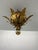Gold Small Mid-Century Modern Italian Gilt Metal Flush Mount by Biasca, 1960 For Sale - Image 8 of 13