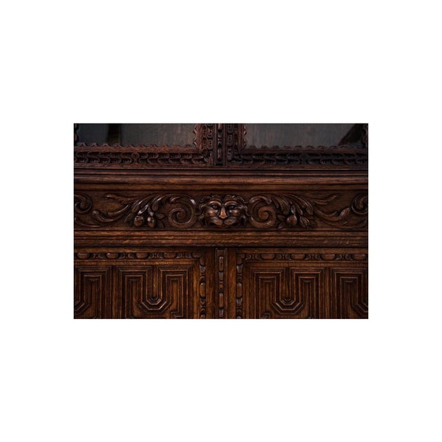 Antique French Carved Cupboard, 1880s For Sale - Image 9 of 14
