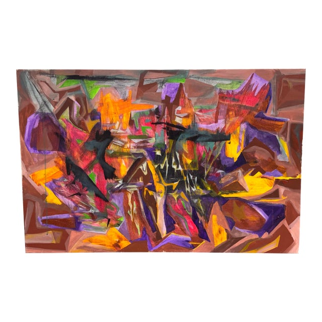 Acrylic on Canvas Abstract Painting, Circa 2012 For Sale