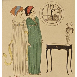 Paul Iribe, Models at Window, 1908, Stencil Print For Sale