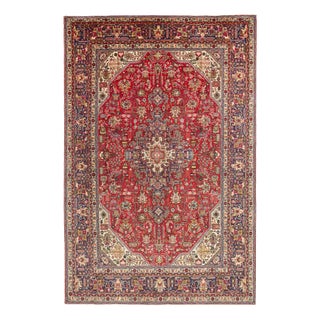Middle Eastern Hand-Knotted Tabriz Rug For Sale