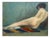 Elongated Female Nude, Early 20th Century, Oil Painting on Canvas For Sale