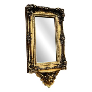 Vintage Baroque Style Putti Mirror, 1940s For Sale