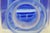 Glass Cobalt Blue Vase Squared Glass W Ombre Gradient Mid Century Modern Bottle 4744b For Sale - Image 7 of 10