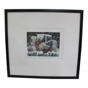 Sherrie Wolf Oregon Signed Still Life Artist Proof Still Life With Fruit