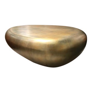 Phillips Collection Metallic Stone Table For Sale