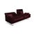 Embrace Set in Velour Velvet Chrome in Violet Aubergine Purple with Manual Function, Set of 3 For Sale - Image 11 of 18