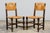 Antique French Provincial Oak Rush Seat Dining Chairs - Set of 6 For Sale In New York - Image 6 of 18