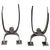 1990s Modern/Art Deco Silver Andirons For Sale - Image 5 of 17