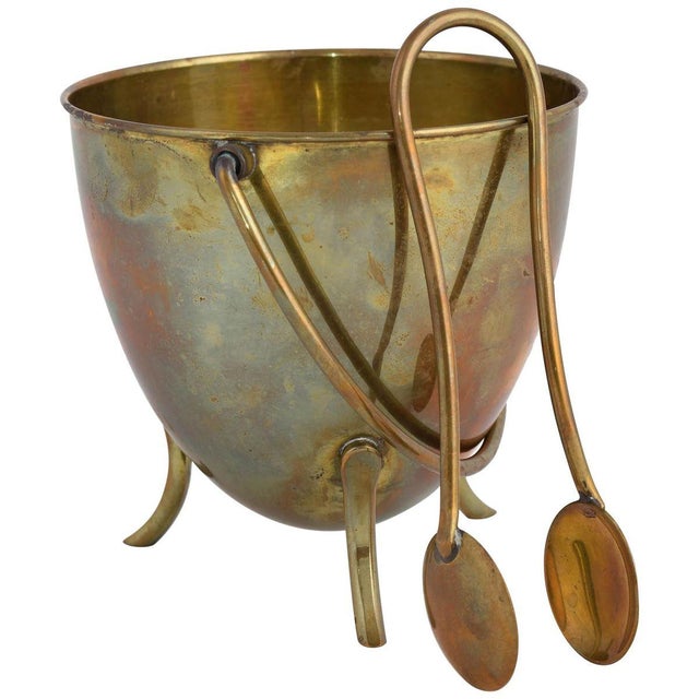 1960s Vintage Ice Container with Tweezers by Harald Buchrucker, 1960s, Set of 2 For Sale - Image 5 of 5