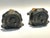 Pair of Antique c.1920’s Art’s & Crafts / Spanish Revival Hammered Iron With Fleur-De-Lis Motif Wall Sconces With Original...
