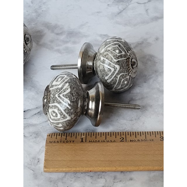 1980s Art Pottery Ceramic Drawer Pulls For Sale - Image 9 of 9