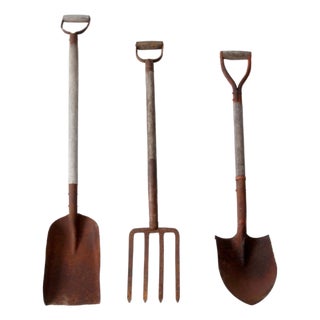Vintage Garden Tool Set For Sale