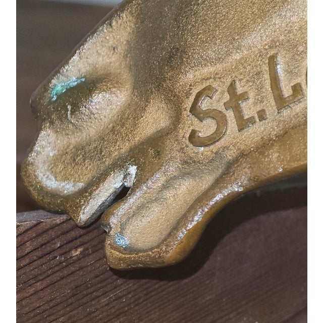 Vintage St. Louis Car Company Brass Horse‑Head Ashtray – Railway Industrial Decor For Sale - Image 12 of 12