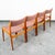Mid Century Danish Modern Dining Chairs Set of 4 Denmark Pink Fabric Oak Vintage For Sale - Image 11 of 11