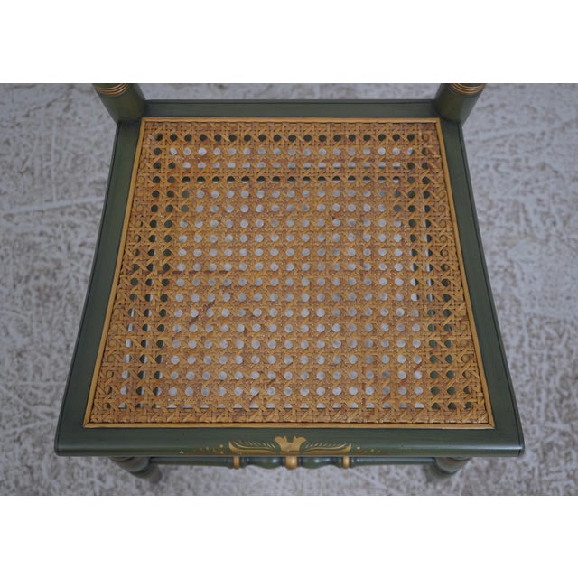 Hitchcock Bicentennial Edition Cane Seat Side Chair -’The Adams Old House’ For Sale - Image 12 of 18