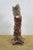 Early 20th Century Antique Continental Majolica Figural Spill Vase Pheasant Woman Tree Trunk Figure For Sale - Image 5 of 12