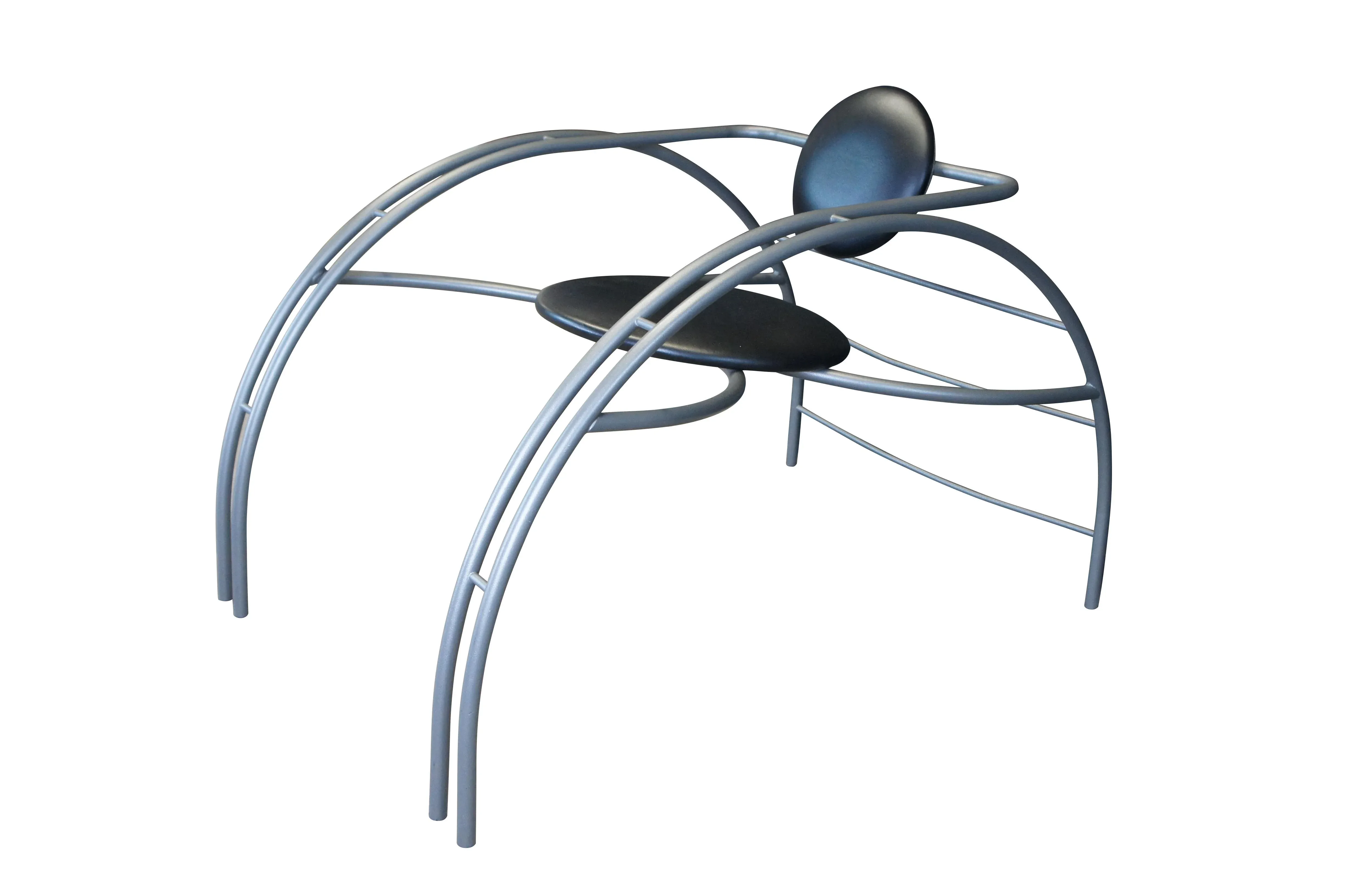 1990s Postmodern Quebec 69 Tubular Sculptural Spider Chair by Les